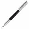 Dupont - Line D Black Lacquer Diamond Peaks Fountain Pen 2 Dupont - Line D Black Lacquer Diamond Peaks Fountain Pen -Faber-Castell-shop 898617 Large