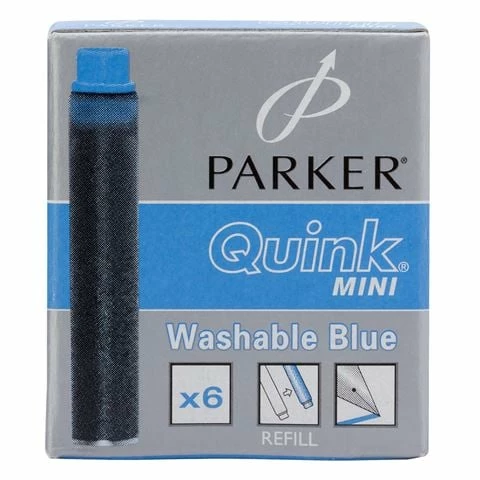 Parker® Parker - Quink Mini Fountain Pen Cartridges Blue 3 Parker® Parker - Quink Mini Fountain Pen Cartridges Blue