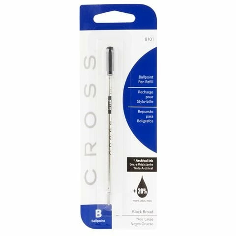 Cross® Cross - 8101 Broad Ballpoint Refill Black 3 Cross® Cross - 8101 Broad Ballpoint Refill Black