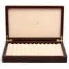 Renzo Romagnoli Renzo - Crocodile Print Leather Box For Twelve Pens Brown -Faber-Castell-shop 950144 Large