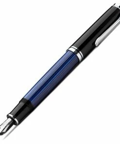 Pelikan - 805 Black & Blue Medium Nib Fountain Pen