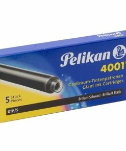 Pelikan - 4001 Giant Ink Cartridge Black Set 5pce