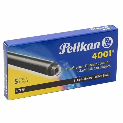 Pelikan - 4001 Giant Ink Cartridge Black Set 5pce 3 Pelikan - 4001 Giant Ink Cartridge Black Set 5pce