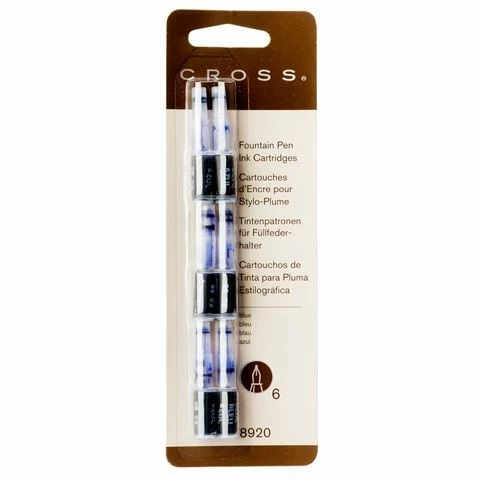Cross® Cross - 8920 Blue Ink Cartridge Set 6pce 3 Cross® Cross - 8920 Blue Ink Cartridge Set 6pce